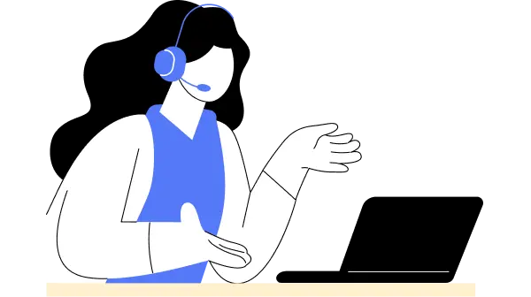 Difyの利用について相談する人物のイラスト